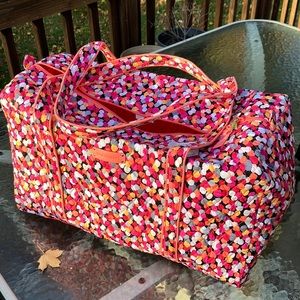 NWT Vera Bradley Pixie Confetti Large Duffel Bag